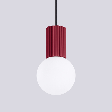 Sollux Lighting Lampa wisząca HALO 1 burgund SL.1749