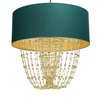 Milagro Lampa wisząca ALMERIA GREEN/GOLD 1xE27 MLP6452 ZIELONY / ZŁOTY