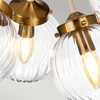 Lampa wisząca Elstead Lighting Cosmos beżowy/złoty DL-COSMOS5