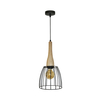 Lampa wisząca TERATA 1 Azzardo AZ2948 matt black / light wood