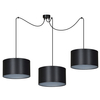 Lampa wisząca ROTO 3 BL BLACK/SILVER Emibig 185/3 czarny/srebrny
