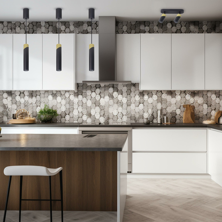 Milagro NEO BLACK GOLD LAMPA WISZĄCA 1xGU10 ML0284 CZARNY + ZŁOTY