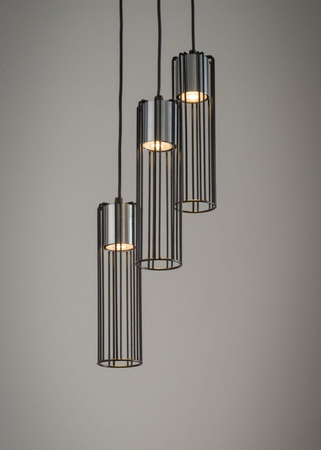 Sigma 33457 FOBIA 3 lampa wisząca koło czarny/srebrny