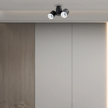 Reflektor Boston 2xGU10 czarny LP-741/2W BK