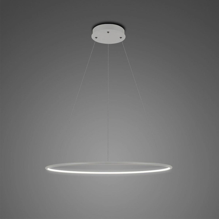 Lampa wisząca Ledowe Okręgi No.1 40cm 4k srebrna Dali