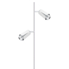 Milagro Flower Chrome Lampa Podłogowa 2xGU10 Biały ML0277 BIAŁY + CHROM