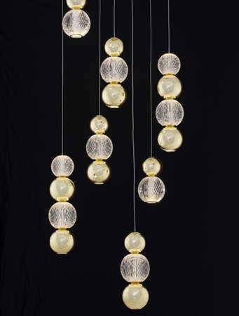 Lampa wisząca Luces Exclusivas PONCE złoty LE42702
