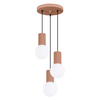 Sollux Lighting Lampa wisząca HALO 3P mocca SL.1735