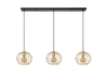 Lampa wisząca Lucide DANZA 21428/03/02 czarny/złoty