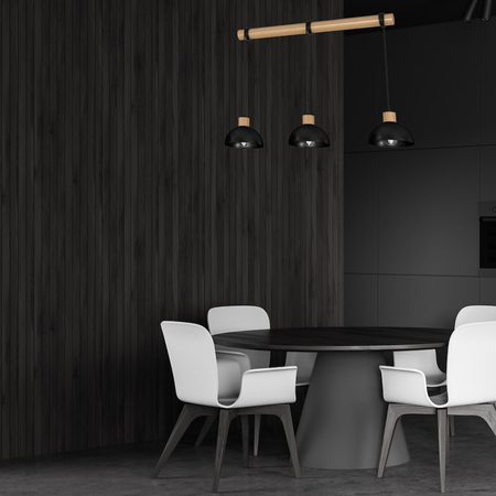 Milagro Lampa wisząca ERIK Black/Wood 3xE27 MLP7226 CZARNY