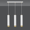 Lampa wisząca KIBO 3 WH/GOLD Emibig 642/3 biały/złoty