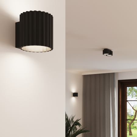 Sollux Lighting Plafon AURA 2 czarny Gx53 SL.1788