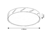 Lampa sufitowa Rabalux Nessira 71120 czarny matowy