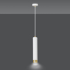 Lampa wisząca KIBO 1 WH/GOLD Emibig 642/1 biały/złoty