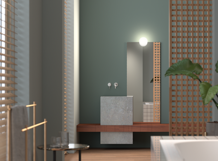 Lampa ścienna łazienkowa BOING biały 5W 4000K IP44 przystosowana do montazu na lustrze lub ścianie