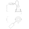 Spot Astro Minima Round Adjustable 1249016 Matowy Czarny