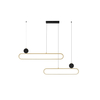 Lampa wisząca Luces Exclusivas TURVIANO LE45490 czarny, złoty i odcienie złota
