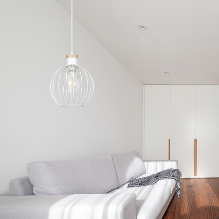 Lampa wisząca BARBADO 1 WHITE Emibig 755/1 biały