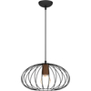 Milagro Lampa wisząca MERIDIANO 1xE27 MLP7959 Czarny / Brązowy