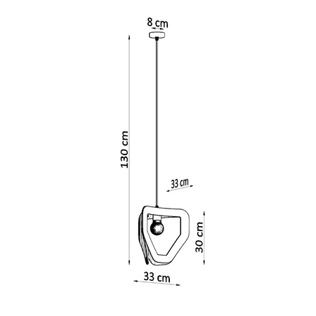 Sollux Lighting Lampa wisząca TRES czarna SL.0930