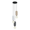 Lampa wisząca Italux PND-59815B-3-MLTI Beżowy, szary