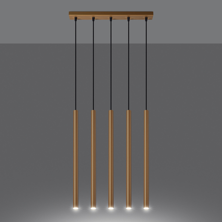 Sollux Lighting Lampa Wisząca PASTELO 5L złoty połysk SL.1198