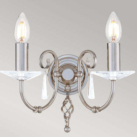 Kinkiet Elstead Lighting Aegean szary AG2-POL-NICKEL
