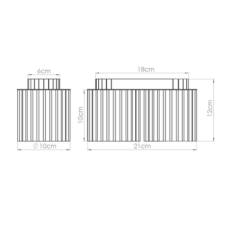 Sollux Lighting Plafon AURA 2 ultramaryna GU10 SL.1810