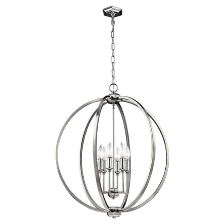 Lampa wisząca Elstead Lighting Corinne szary FE-CORINNE-6P-L