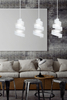 Lampa wisząca SAGA 3 WHITE Emibig 351/3 biały
