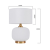 Light Prestige Lampa stołowa Tamiza 48 cm biała 1xE27 LP-1515/1T small white