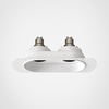 Spot Astro Trimless Round Twin Adjustable 1248021 Matowy Biały