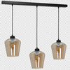 Milagro Lampa wisząca SANTIAGO AMBER 3xE27 MLP6610 CZARNY