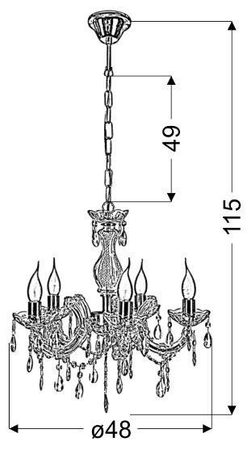 Żyrandol Candellux 35-94646 Maria Teresa