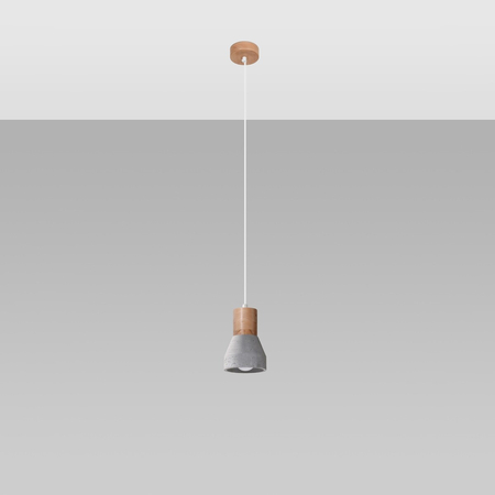 Sollux Lighting Lampa wisząca REA 1 beton SL.1223