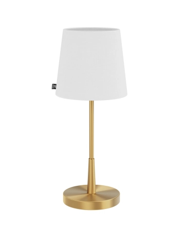 Lampa stołowa By Rydens Lumi H48,5 cm E27 złoty/biały