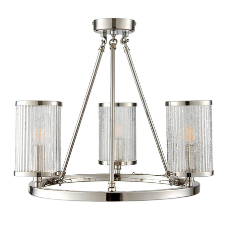 Lampa sufitowa Endon Lighting Easton 76261 nikiel