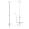 Lampa wisząca Roma 1xE14 złota LP-1345/1P GD