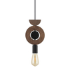 Lampa wisząca Nowodvorski DROPS WOOD D 11176 Ciemne drewno Czarny