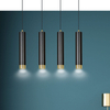Lampa wisząca KIBO 4 BL/GOLD Emibig 644/4 czarny/złoty