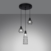 Sollux Lighting Lampa wisząca SUBA 4L czarna SL.1167