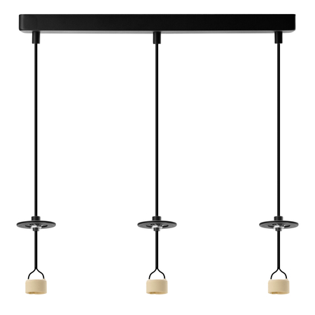 Lampa wisząca Azzardo LUCAS BASE 3L TOP GU10 BK AZ6162 BLACK