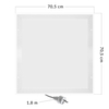 Panel grzewczy Cronos CGL-420 TP GRAFEN sufitowy z ramą LED i termostatem 420W