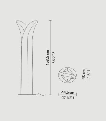 Lampa podłogowa Slamp PALFXL0WHT00000000EUPAL13PFO0004_PAL Las Palmas