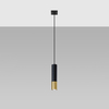 Sollux Lighting Lampa wisząca LOOPEZ 1 czarny/złoty SL.0952