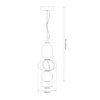 Milagro Lampa wisząca ASCOLI 18W LED ML1420 MULTIKOLOR