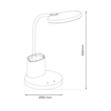 Milagro Lampka biurkowa SCUOLA WHITE 5W LED ML1016 BIAŁY