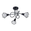 Sollux Lighting Żyrandol ARTEMIS 3S czarny SL.1109
