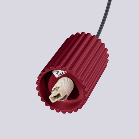 Sollux Lighting Lampa wisząca HALO 3P burgund SL.1750