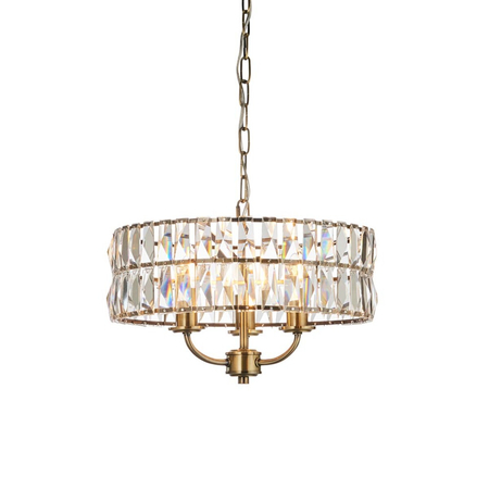 Lampa wisząca Endon Lighting Clifton 106243 mosiądz